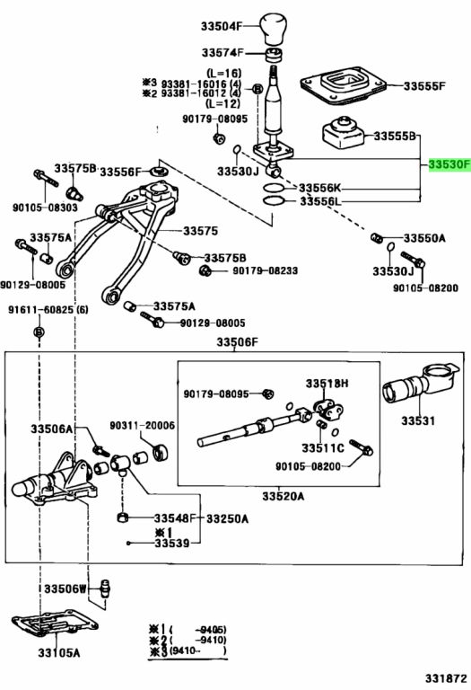 Floor shift toyota