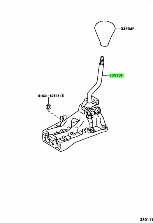 Floor shift toyota