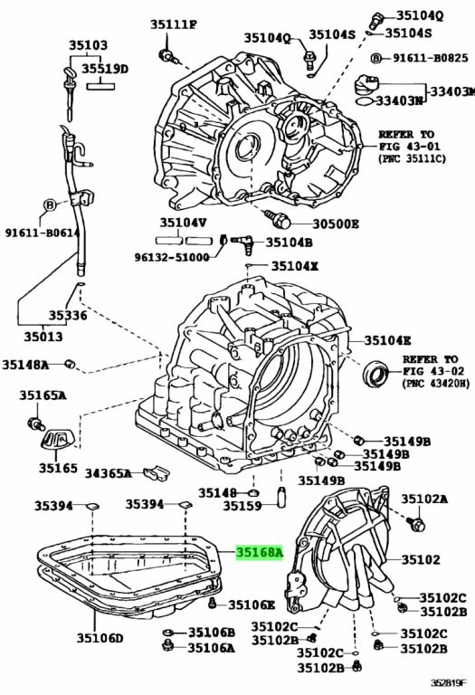 Toyota 35168 52010