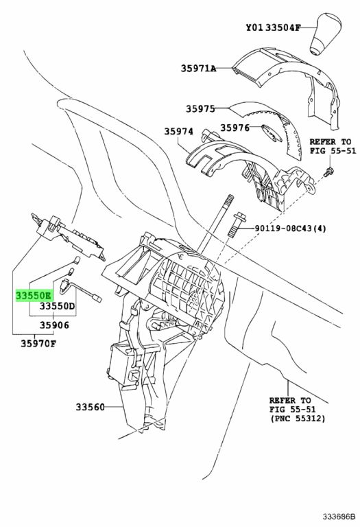 Buy Genuine Toyota 3595658010 (35956-58010) Cap, Position Indicator ...