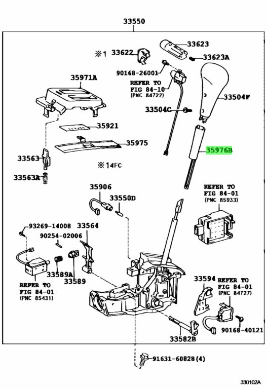 Floor shift toyota