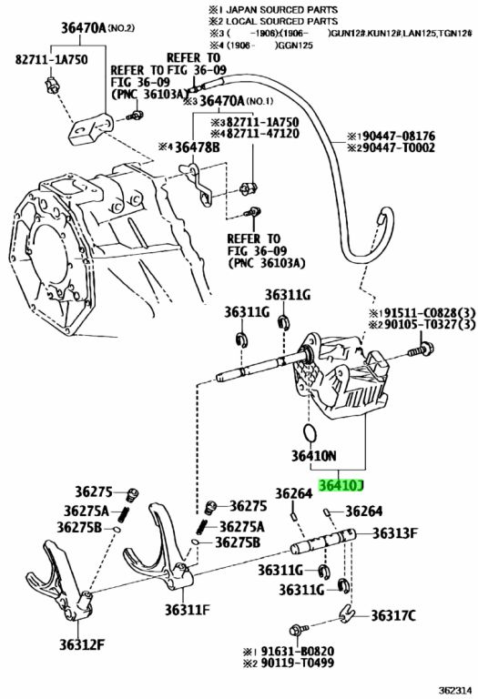 Buy Genuine Toyota 3641071020 (36410-71020) Actuator Assy, Transfer ...