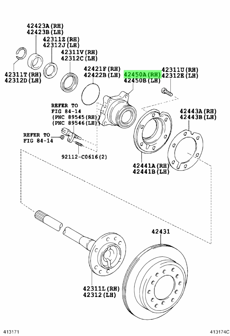 Toyota 42450-60050 (4245060050)