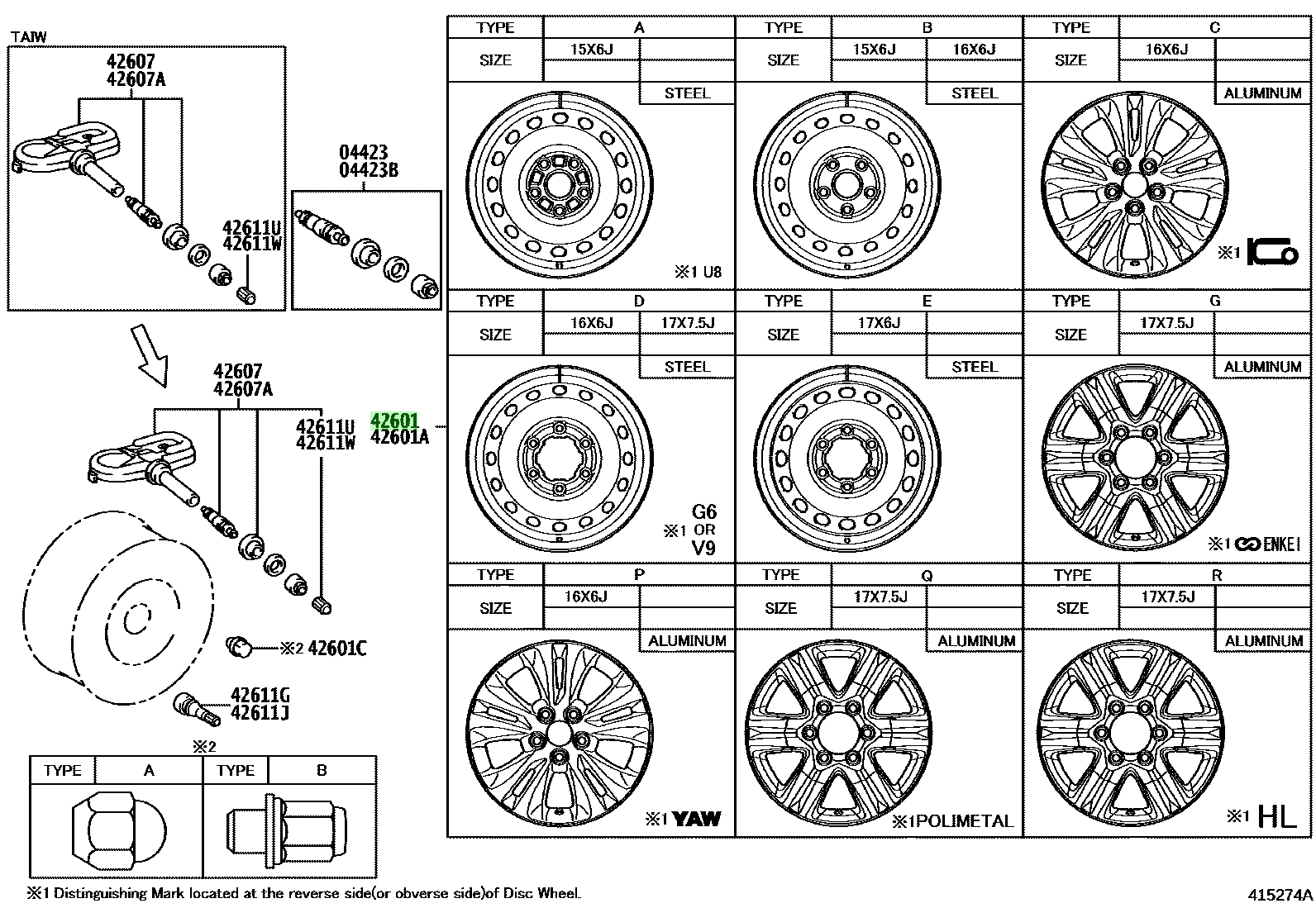 Genuine Toyota Land Cruiser 80 Series Wheel Center Cap Cover 42603-60200