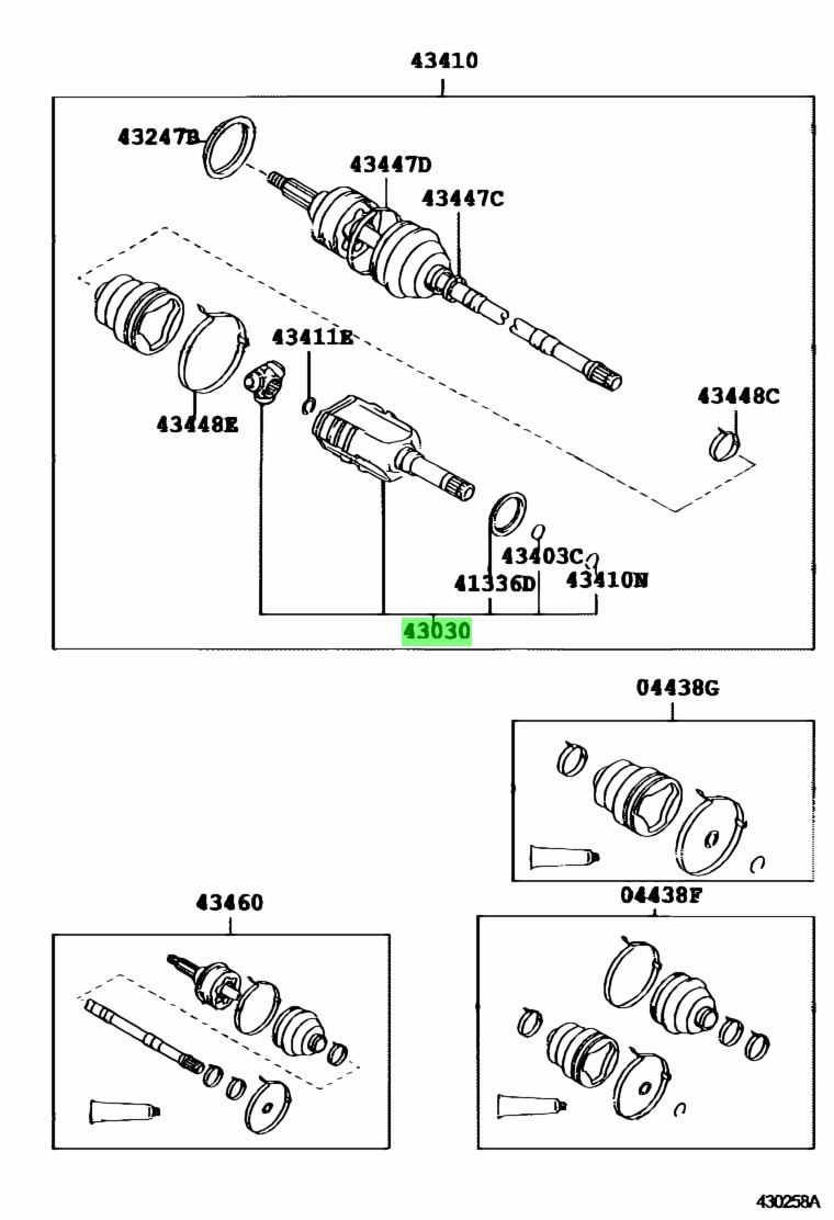 Toyota43030-20030(4303020030)