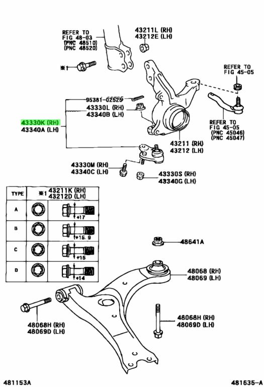 Buy Genuine Toyota 4333009210 (43330-09210) Joint Assy, Lower Ball ...