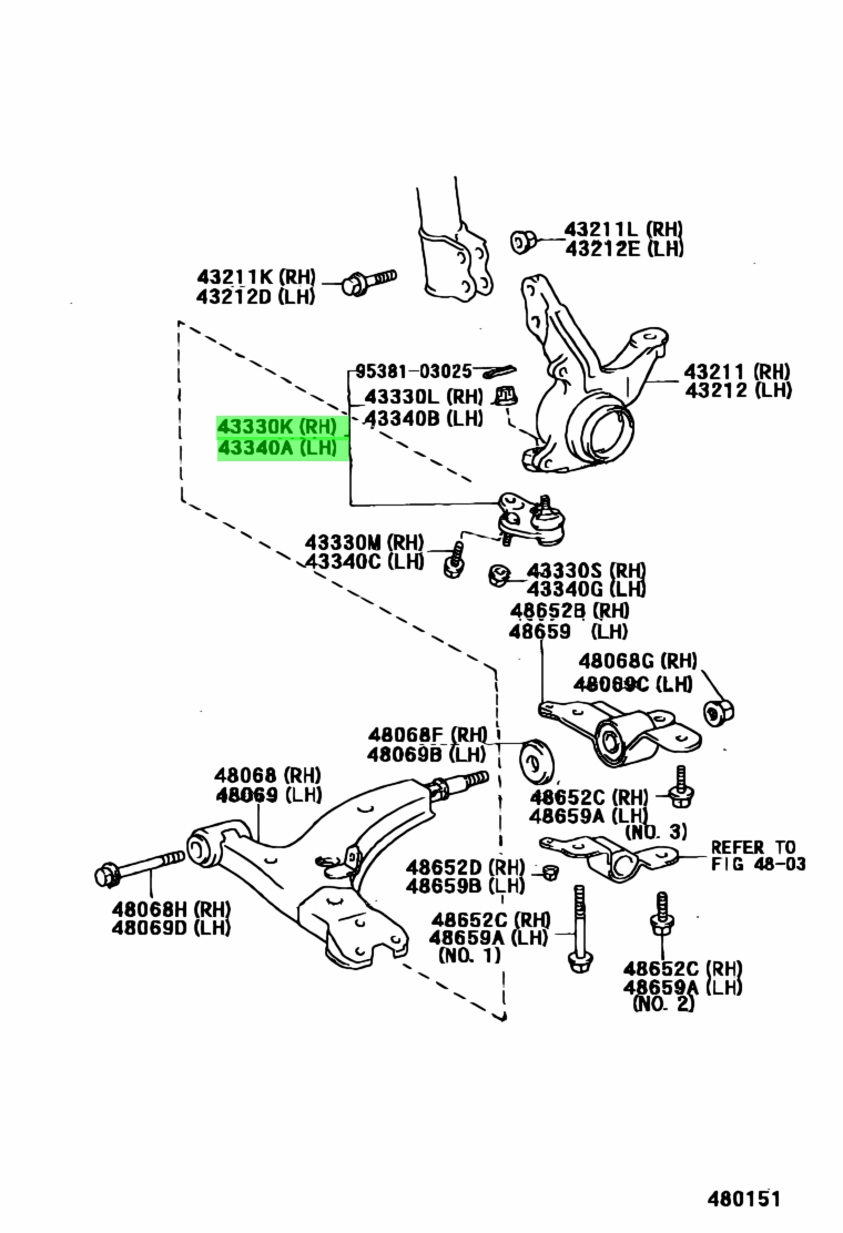 Toyota43330-19095(4333019095)