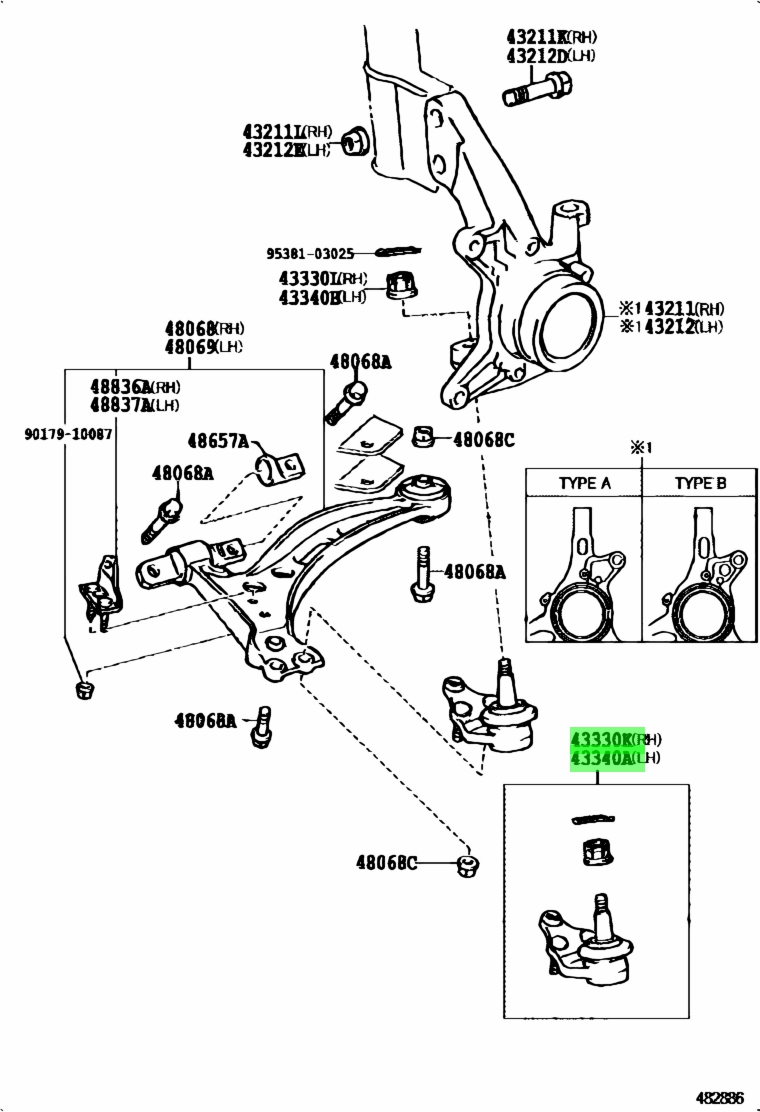 Toyota43330-39285(4333039285)