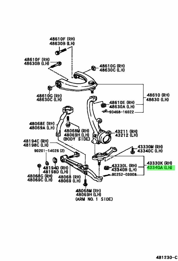 Toyota43340-29085(4334029085)