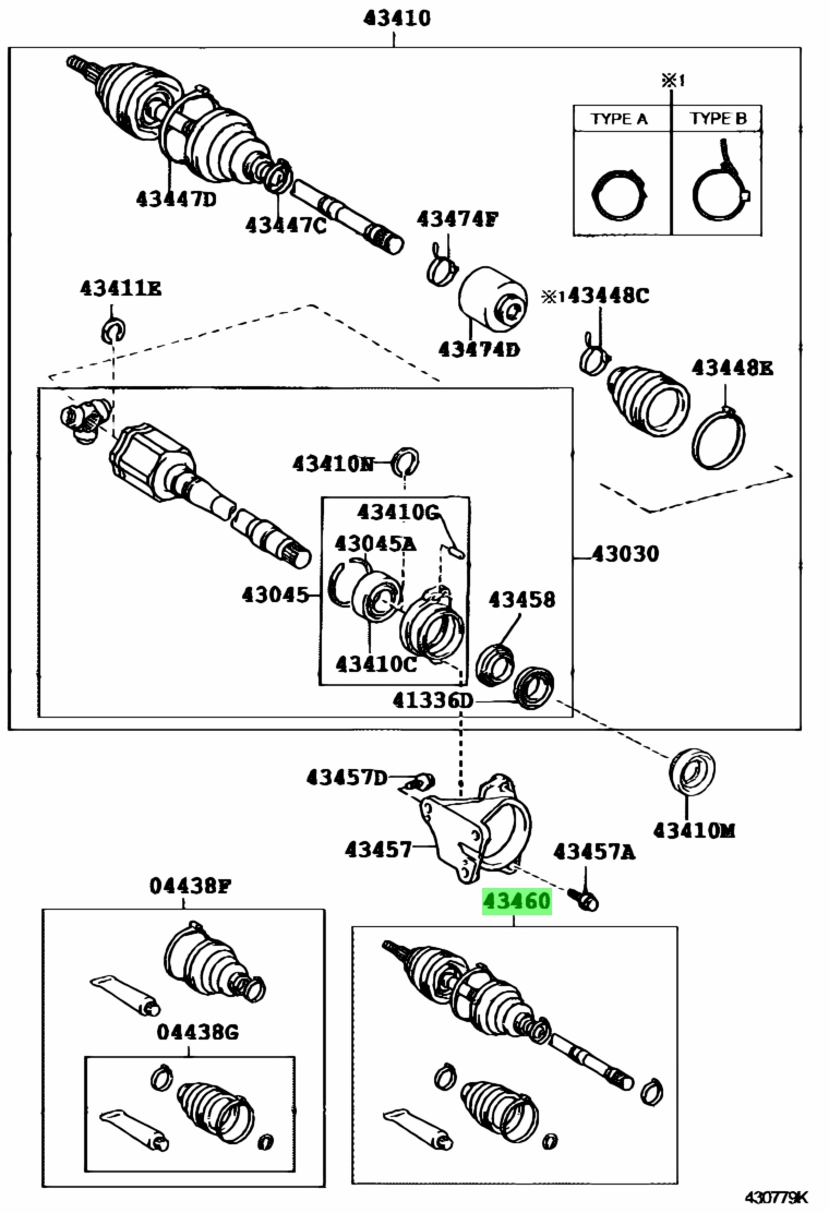 Toyota43460-49125(4346049125)