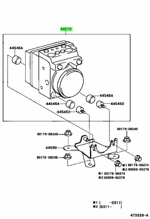 Buy Genuine Toyota 4405060090 (44050-60090) Actuator Assy, Brake ...