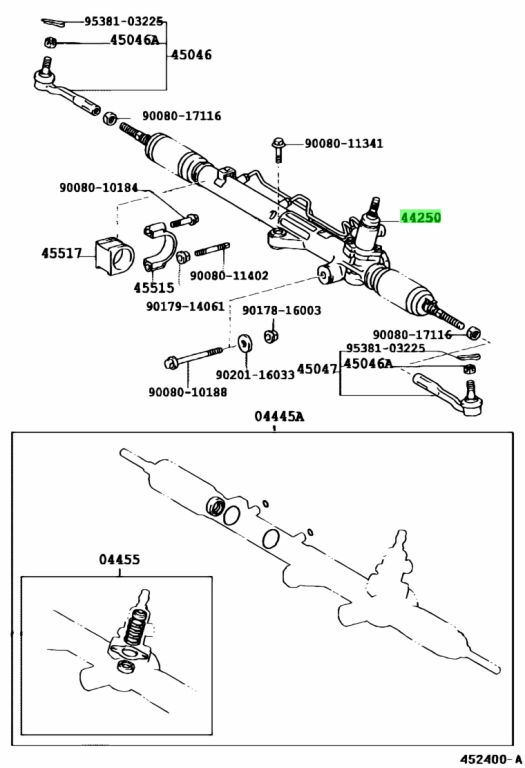 Buy Genuine Toyota 442500C041 (44250-0C041) Gear Assy, Power Steering ...