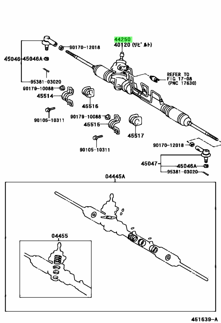 Buy Genuine Toyota Gear Assy Power Steering