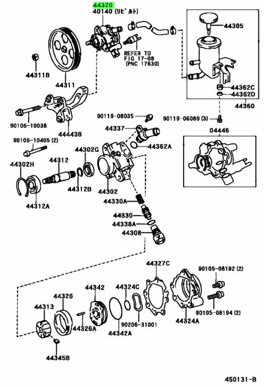 Buy Genuine Toyota 4432014250 (44320-14250) Pump Assy, Vane. Photos ...