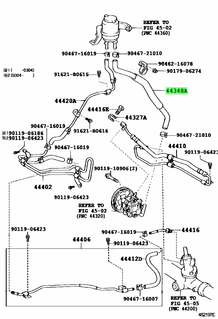 Buy Genuine Toyota 4434828240 (44348-28240) Hose, Oil Reservoir To Pump ...