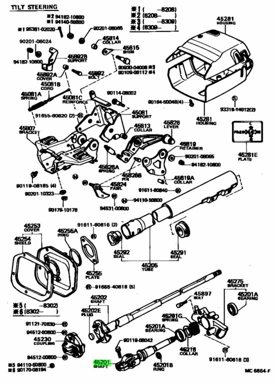 Buy Genuine Toyota Shaft Assy Steering Main Shaft Sub Assy Steering