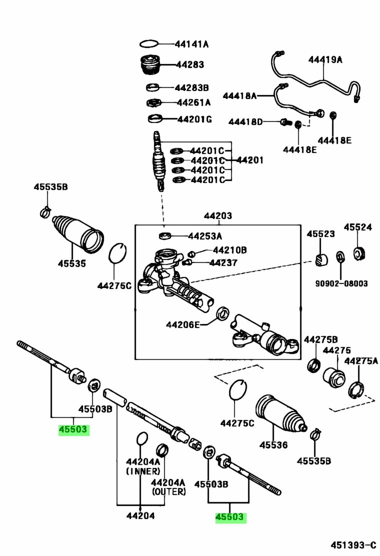 Toyota45503-39165(4550339165)