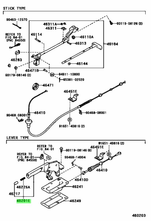 Buy Genuine Toyota 4620130062E0 (46201-30062-E0) Lever Sub-Assy ...