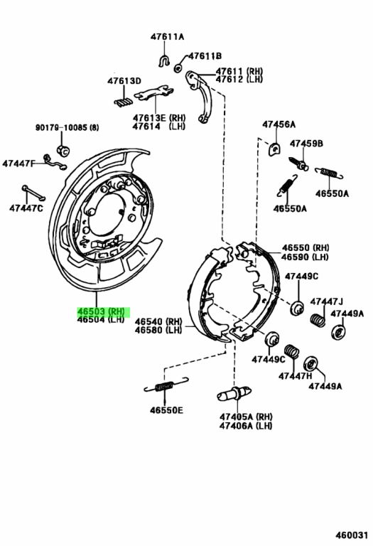 Toyota 46503 33080