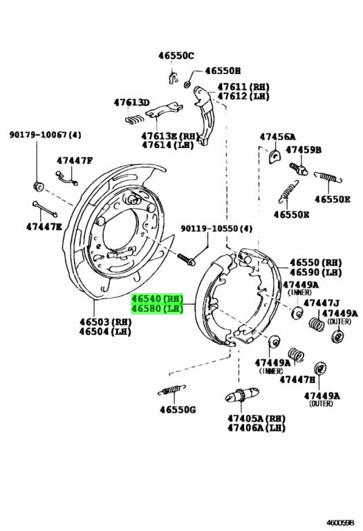 Toyota 46540 20070