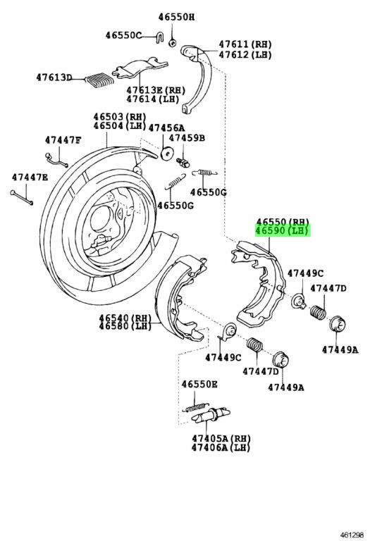 Toyota 46590 33020