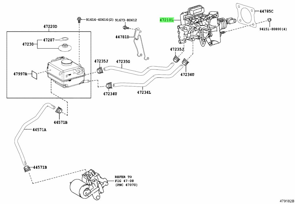 Buy Genuine Toyota 4705028010 (47050-28010) Brake Booster Assy, W 