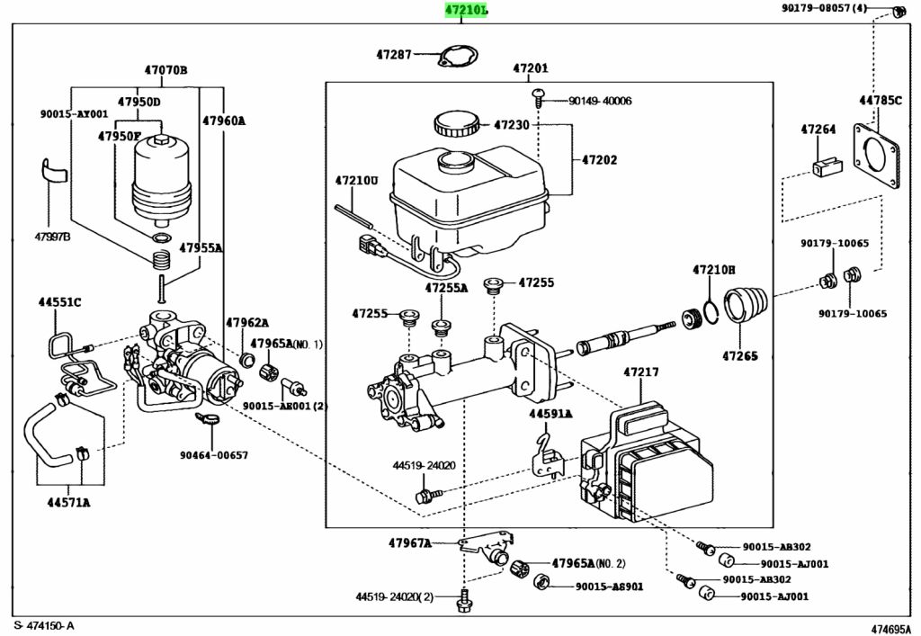 Buy Genuine Toyota 4705060090 (47050-60090) Brake Booster Assy, W ...