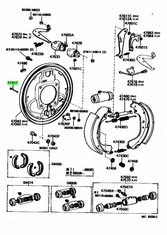 Toyota 47447 50010