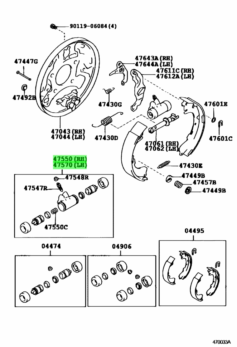 Toyota47550-44010(4755044010)