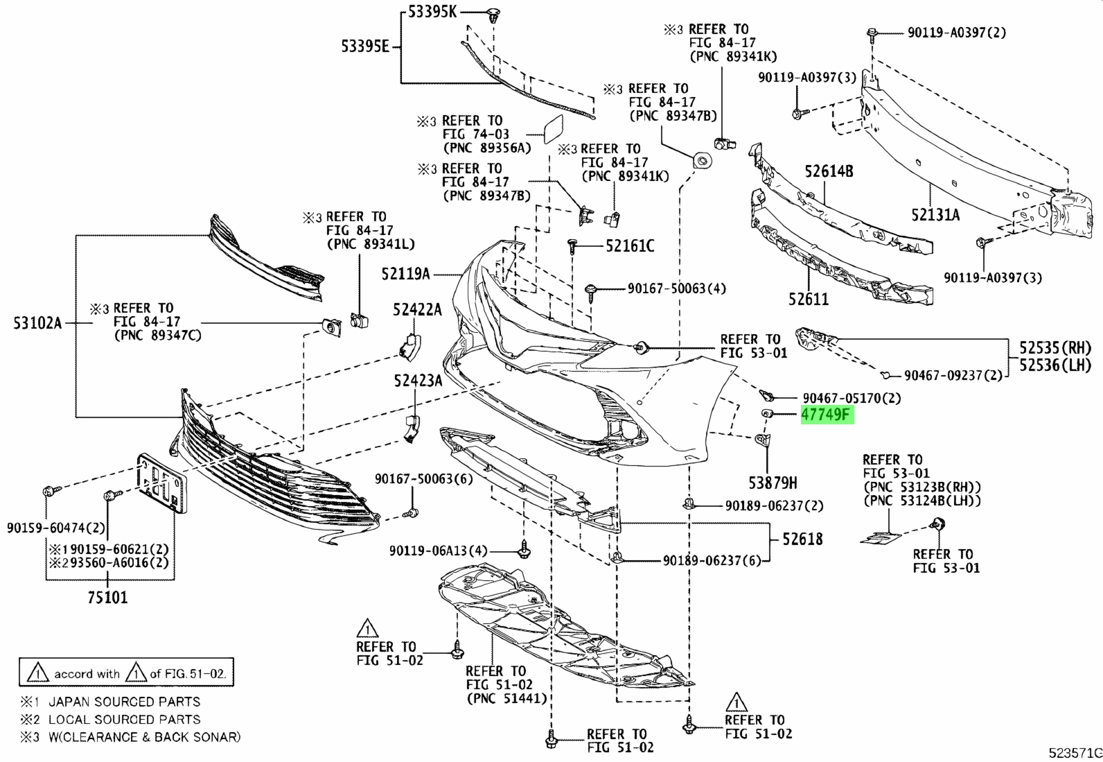 Refer to this. Клипса Toyota 90467-05170. Refer to Fig 53-02 клипса подкрылка переднего Тойота Виш. Toyota 90467-09237. 5253533060.