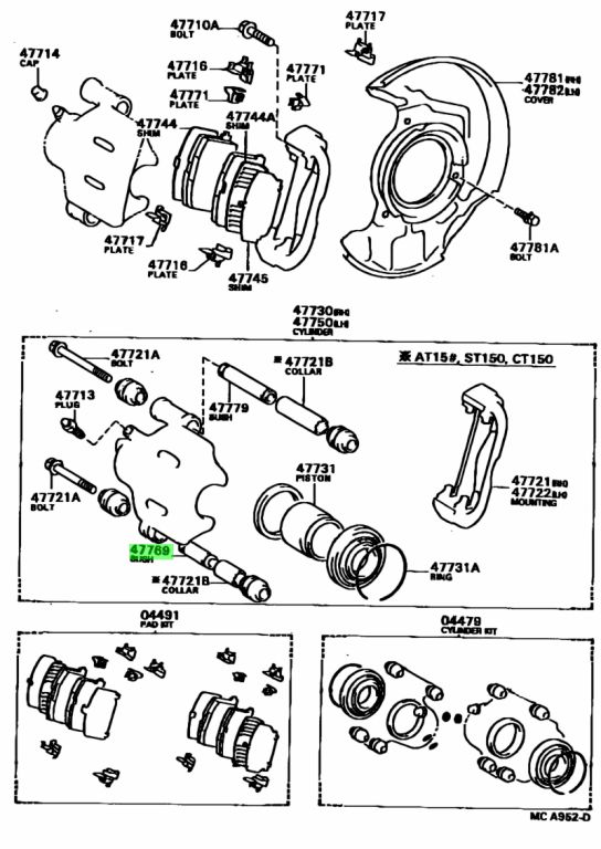 Toyota 47769 50010