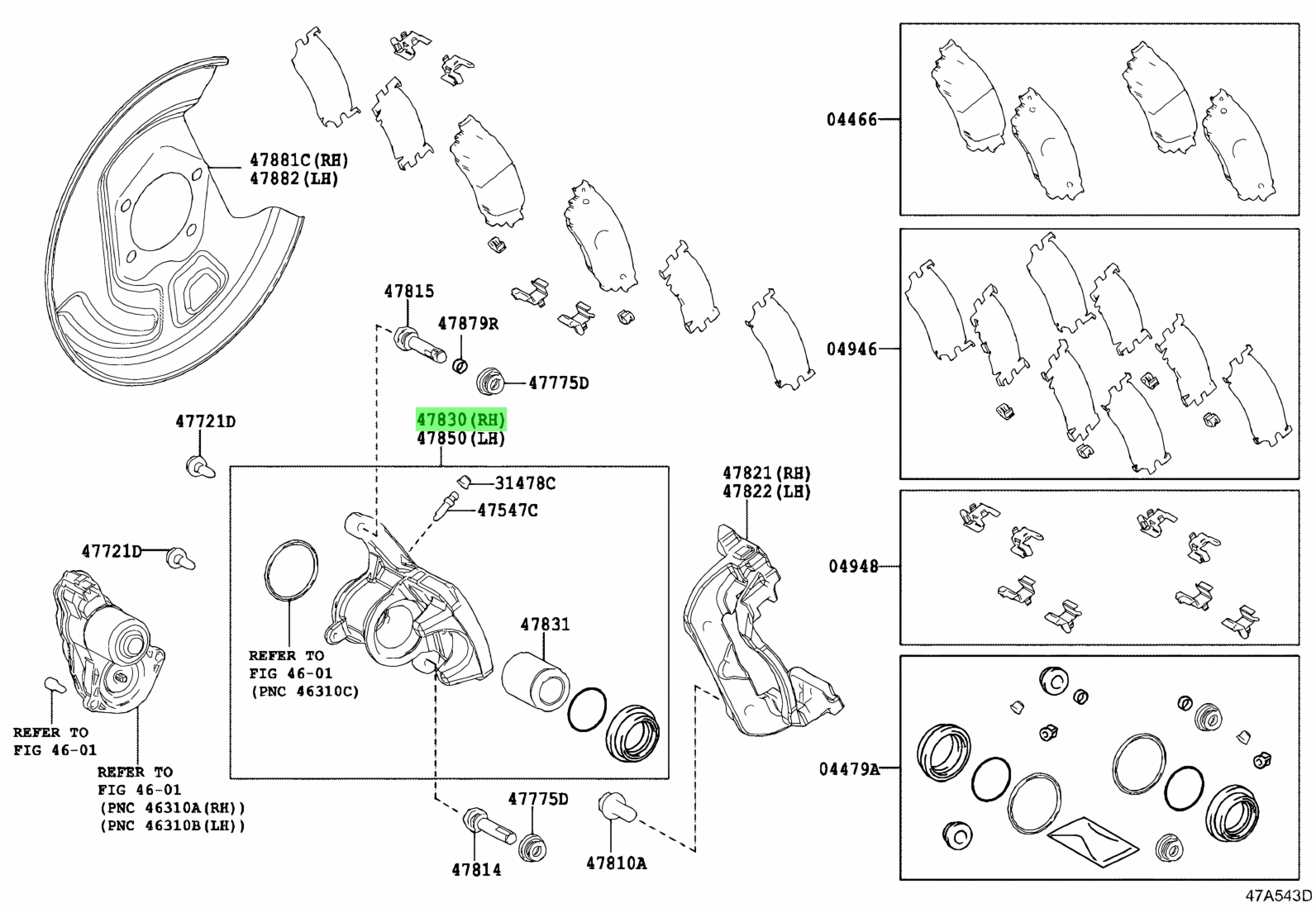 Toyota 4783010030 47830 10030 Cylinder Assy Disc Brake Rear toyota-4783010030-47830-10030-cylinder-assy-disc-brake-rear