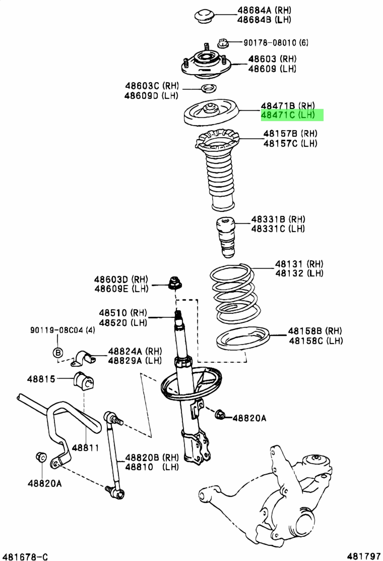 48044 12100 опора фото