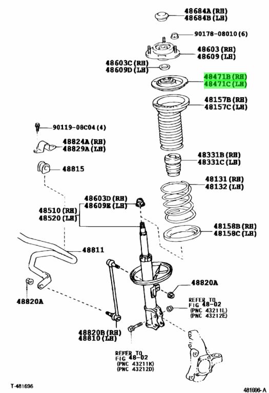 48044 12100 опора фото