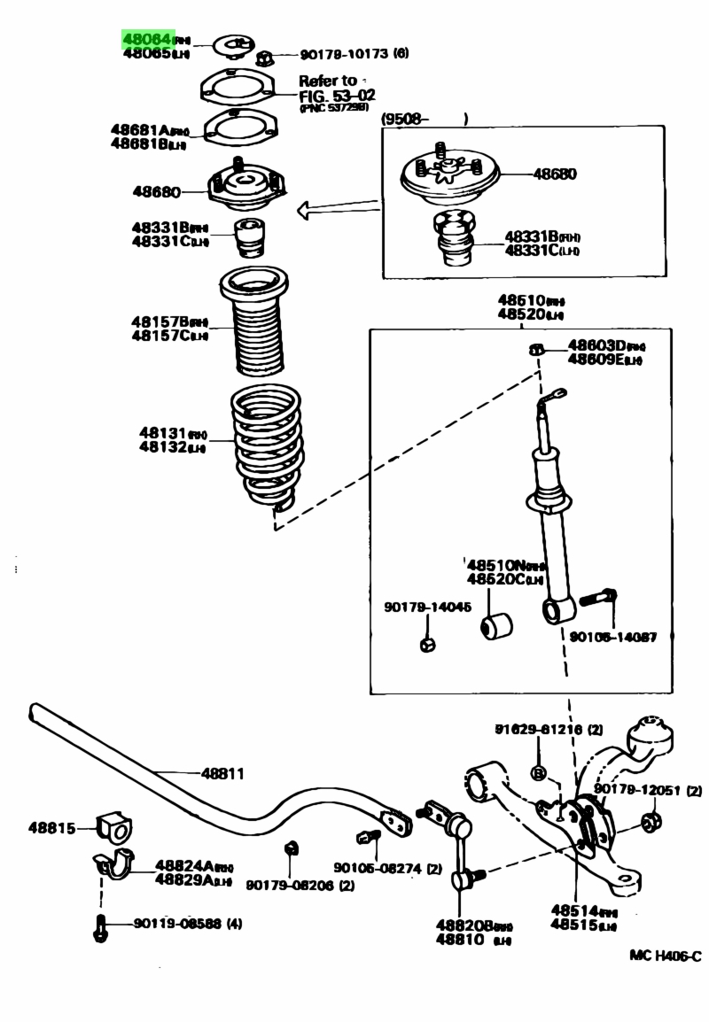 Toyota Cover Sub Assy Front Suspension Support Rh Cover Sub