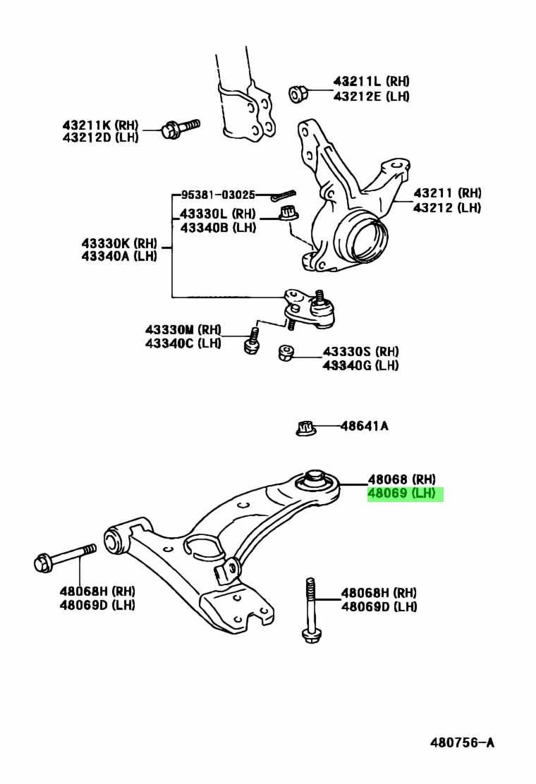 Toyota48069-32070(4806932070)