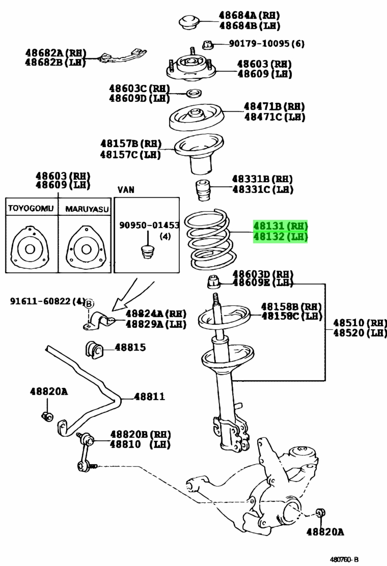 Toyota48131-21210(4813121210)