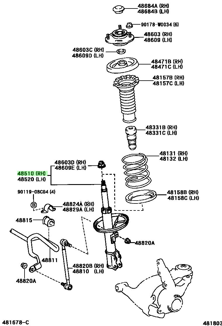 Toyota48510-09A31(4851009A31)