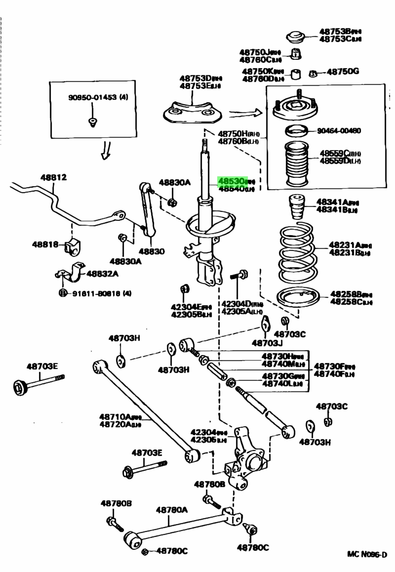 Toyota48530-20700(4853020700)