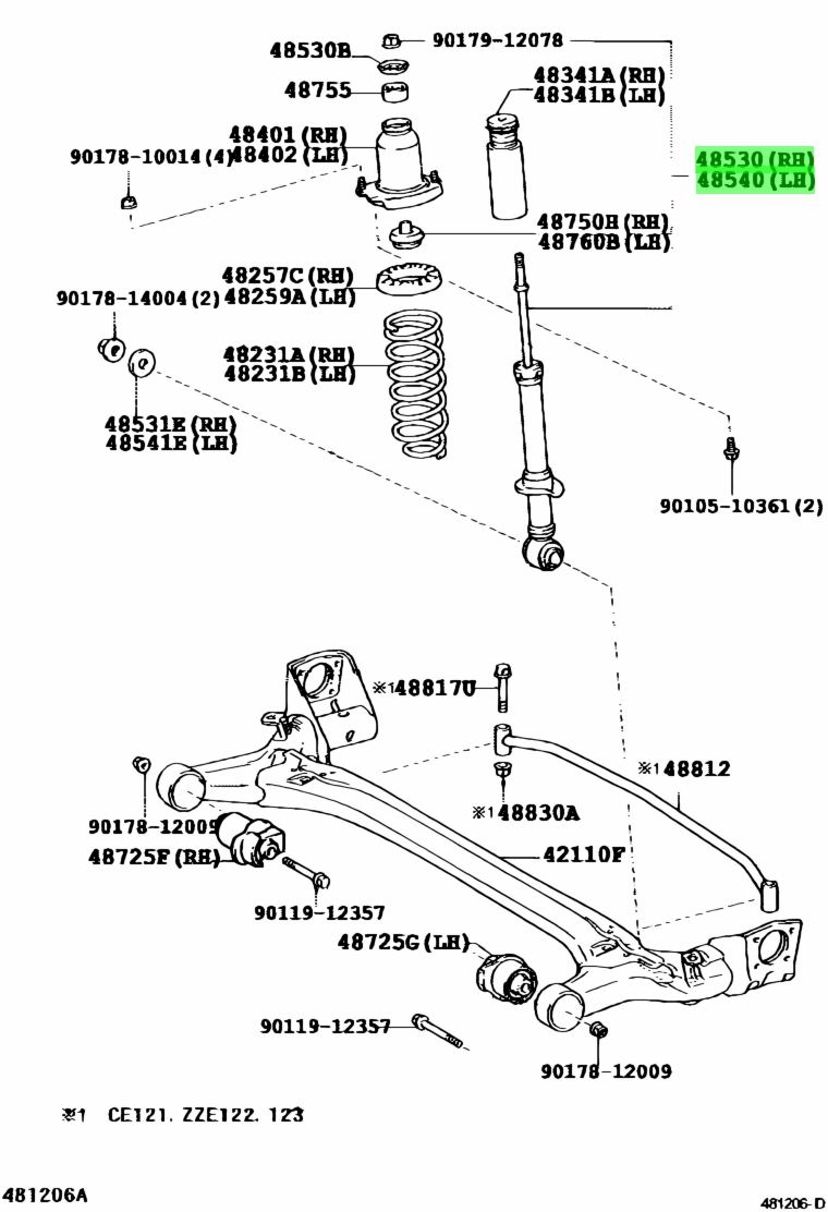 Toyota48530-80054(4853080054)