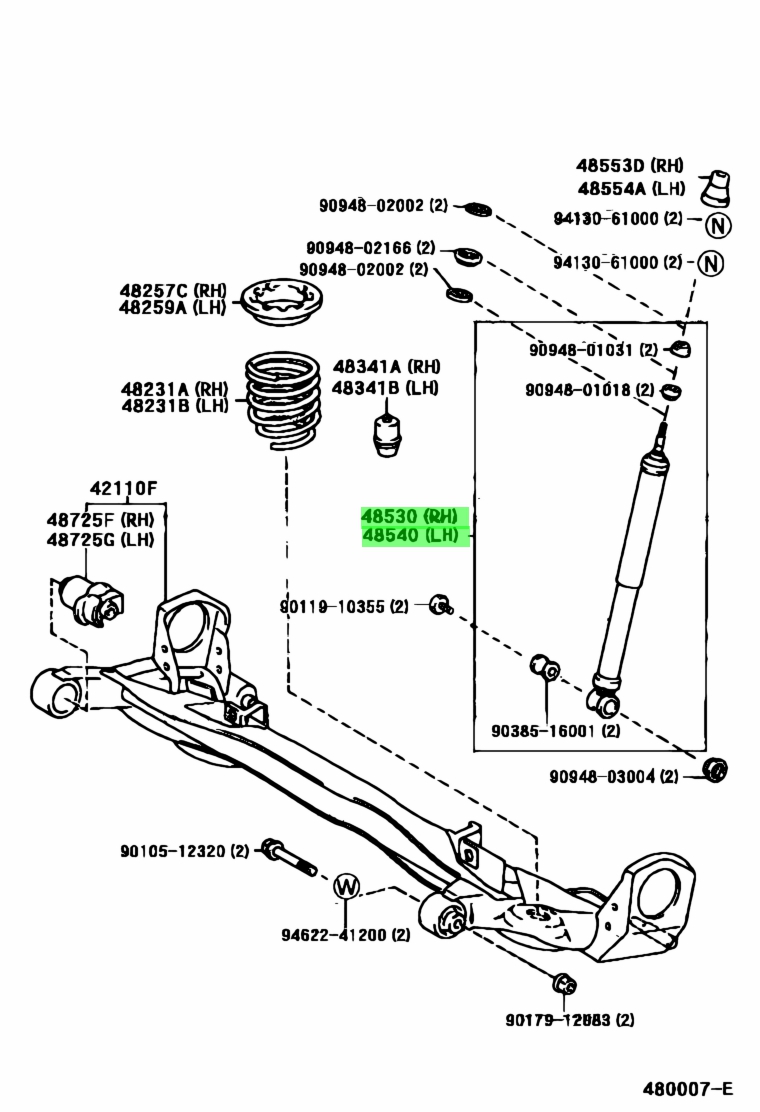 Toyota48531-49105(4853149105)