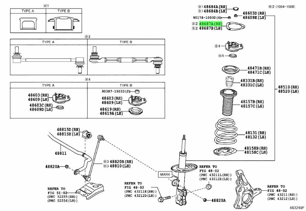 Buy Genuine Toyota 4868728010 (48687-28010) Plate, Front Suspension ...