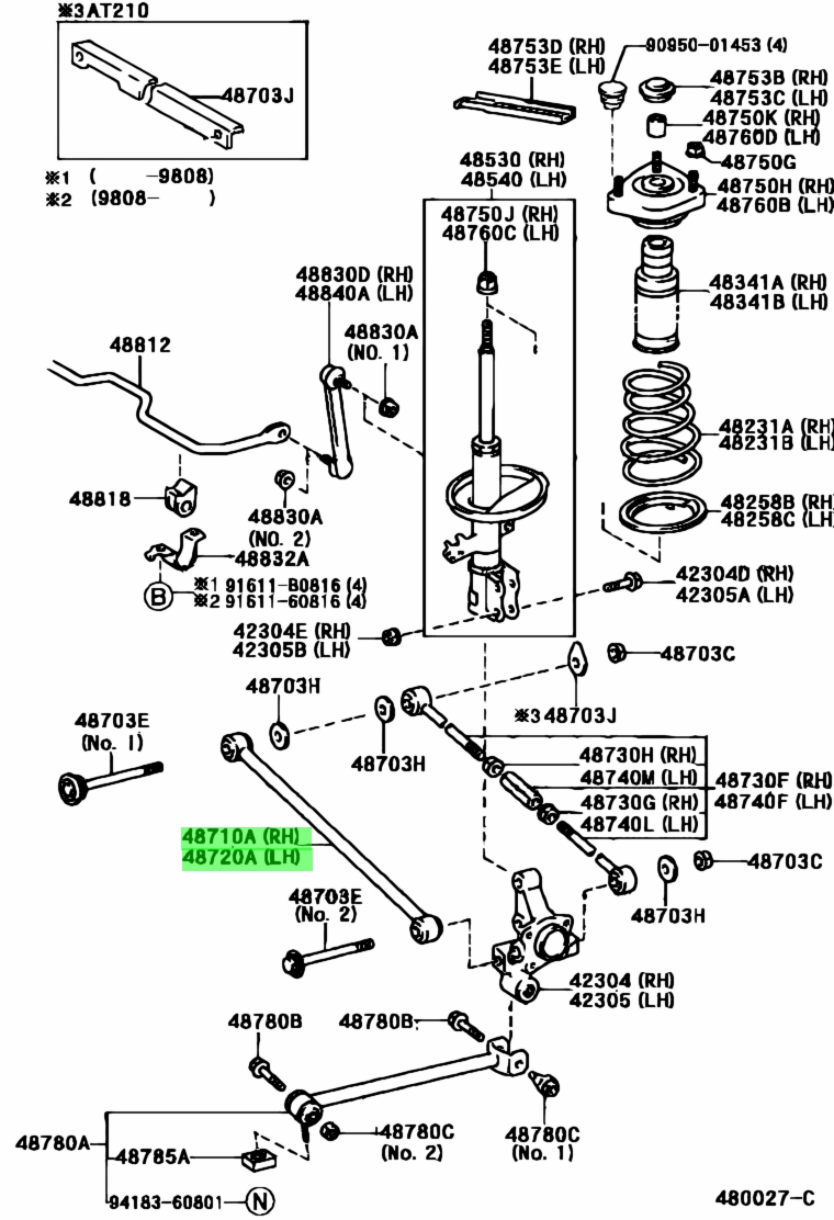 Toyota48710-20241(4871020241)