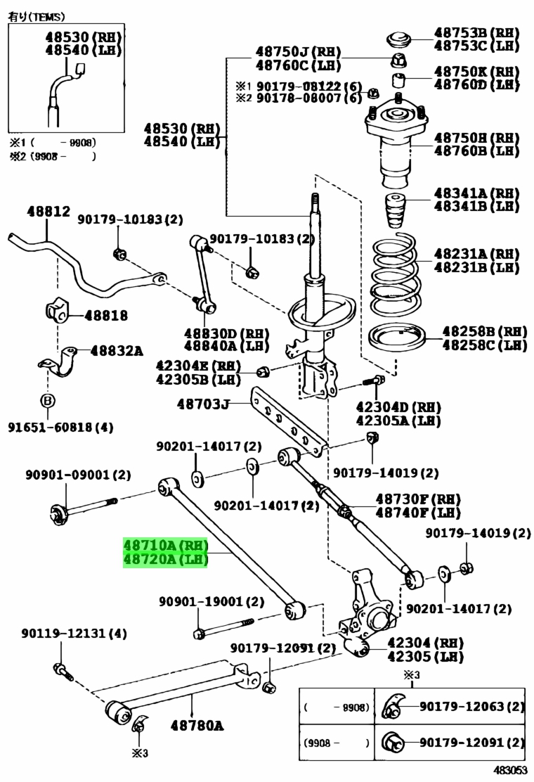 Toyota48710-33050(4871033050)