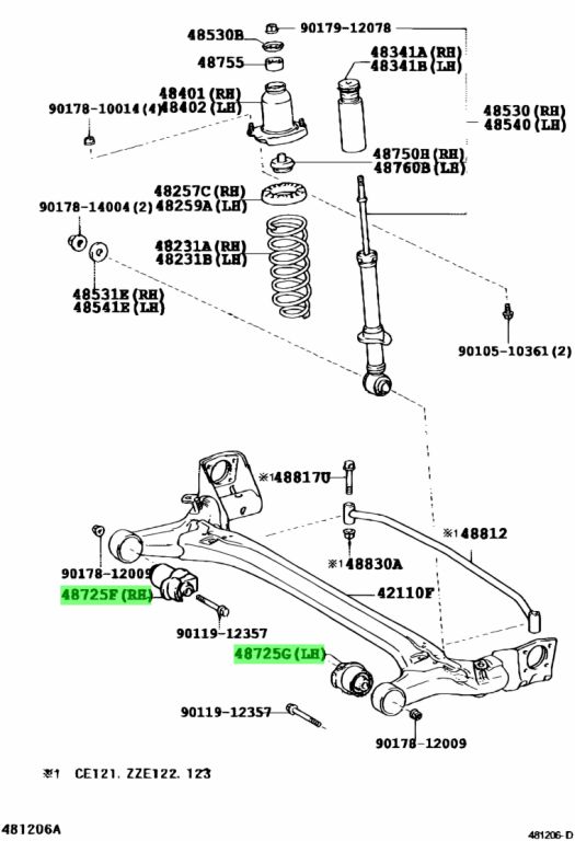 Toyota 48725 12580