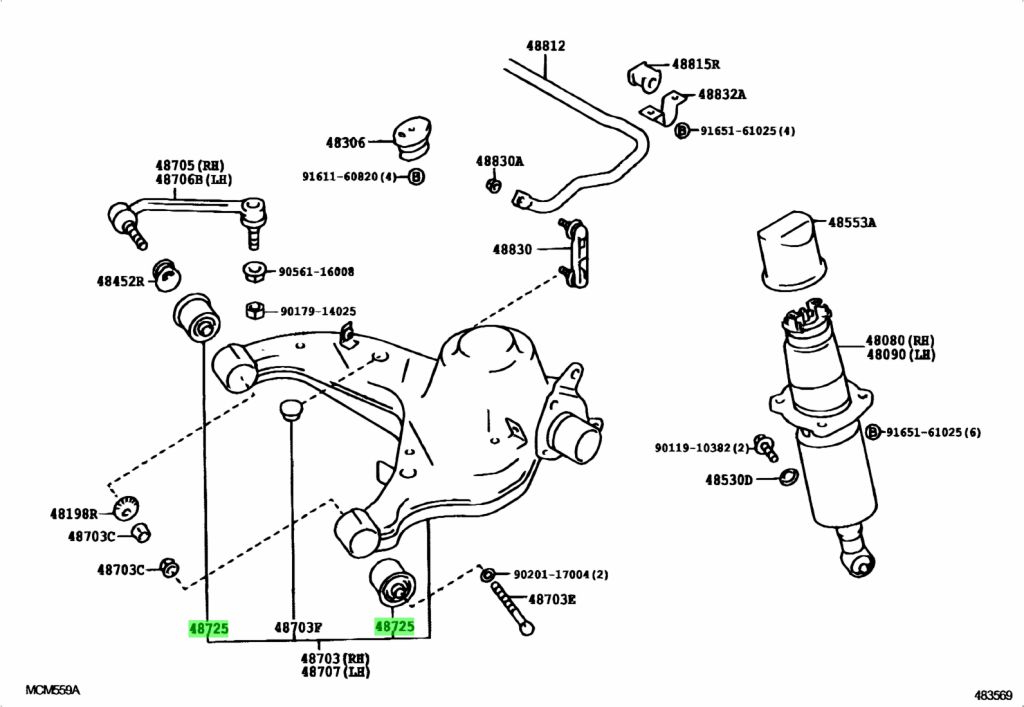 Toyota 48725 12580