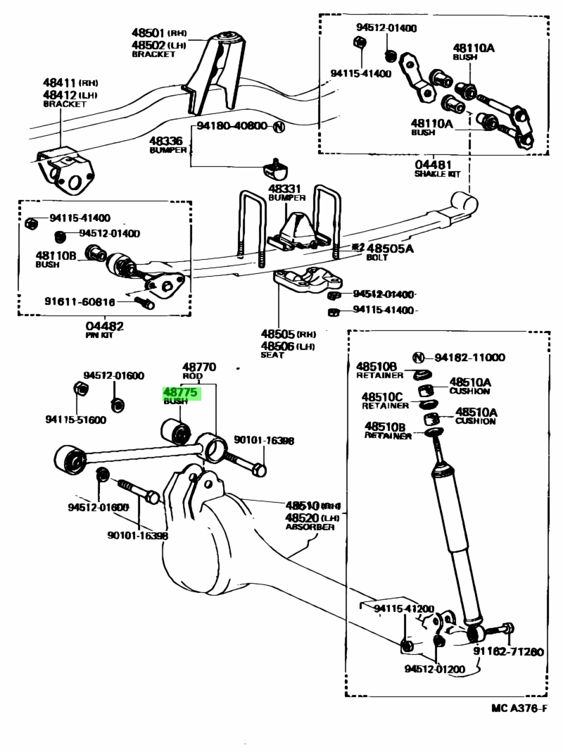 Toyota48725-35010(4872535010)