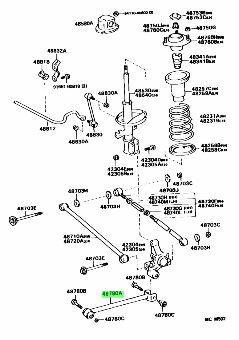 Toyota48780-12010(4878012010)