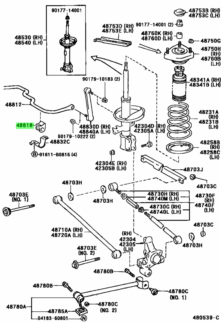 Toyota48818-21040(4881821040)