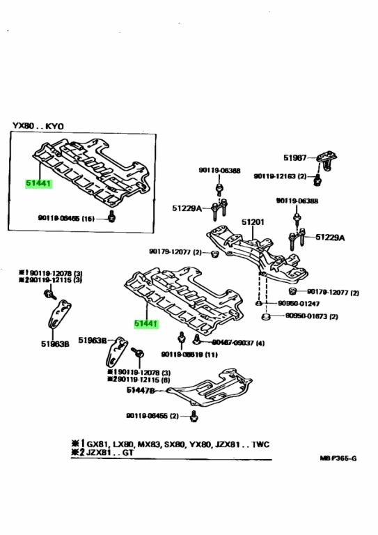 Toyota 51441 0t010